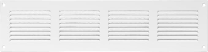 Repa Market 5-Pack Air Vent Cover 16x4 Inch White Galvanized Steel Louvered - Image 8