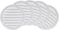 Repa Market 5-Pack 4 Inch Round Air Vent Cover/White Galvanized Steel Louvered by RepaMarket