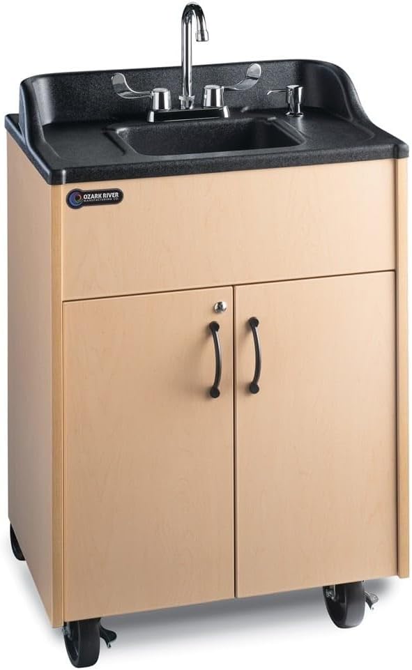 Ozark River Portable Sinks Premier Maple, Maple Laminate-ABS Sink, Mobile Self by Ozark+River+Portable+Sinks