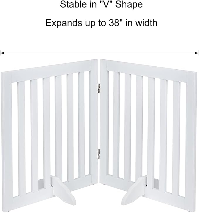 unipaws 24”H Free Standing Pet Gate - Image 6