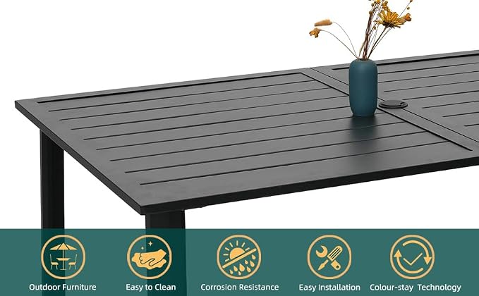 Patio Rectangle Dining Table - Image 6