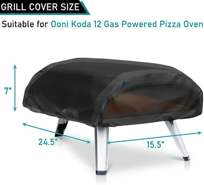 ZJYWSCH Pizza Oven Cover for Ooni Koda 12 Gas Pizza Oven 600D Heavy Duty - Image 2