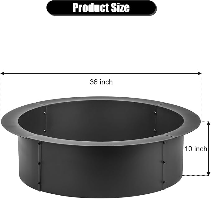 36 inch Fire Pit Ring, Firepit Ring - Image 7