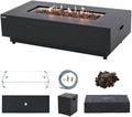 Westwood 50” Propane Fire Pit Smokeless Firepit Converts to Outdoor Gas Fire Pit by SolLiving