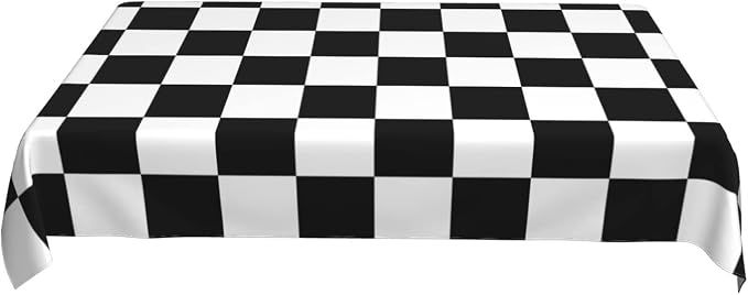 Worltoldb Checkered Polyester Tablecloth, Water Resistant, All-Season - Image 7
