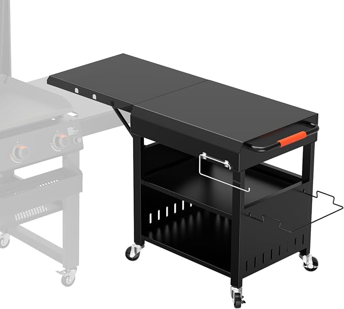 Outdoor Grill Table Cart for Blackstone 28"/36" Omnivore Griddle, Home BBQ by BBQMall