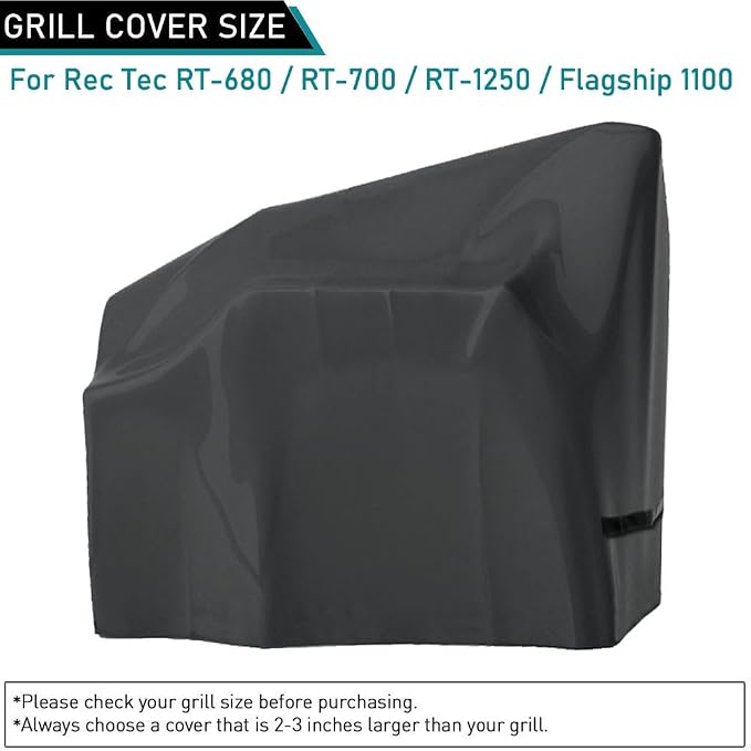 ZJYWSCH Grill Cover for RecTec Flagship 1100 1600 RT-700 RT-1250 RT-680 Wood - Image 2