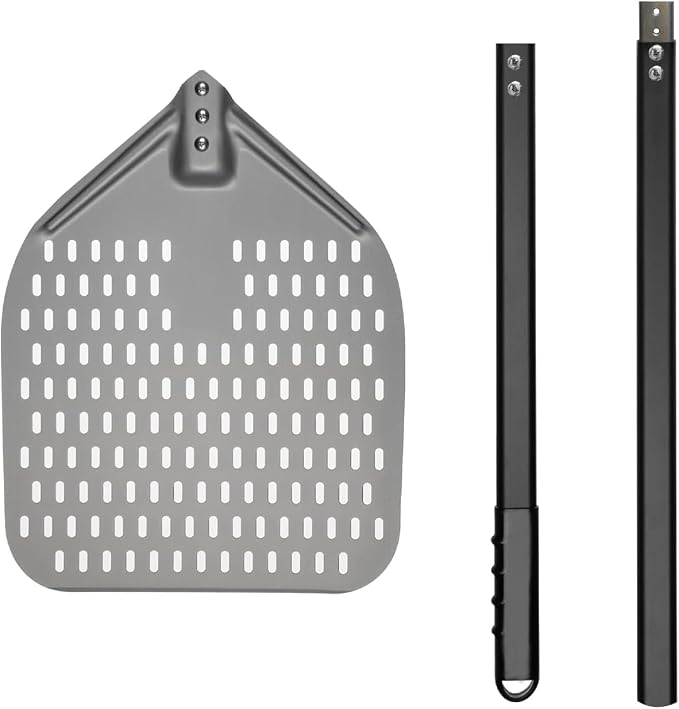G.a HOMEFAVOR 12"x 15" Perforated Pizza Peel 47 Inch overall, Rectangular - Image 7