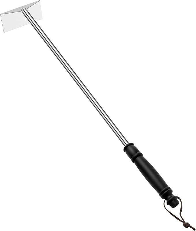 Charcoal Grill Ash Rake Hoe for Fireplace Wood Stove Pizza Oven, Stainless by GrillianceBBQSET