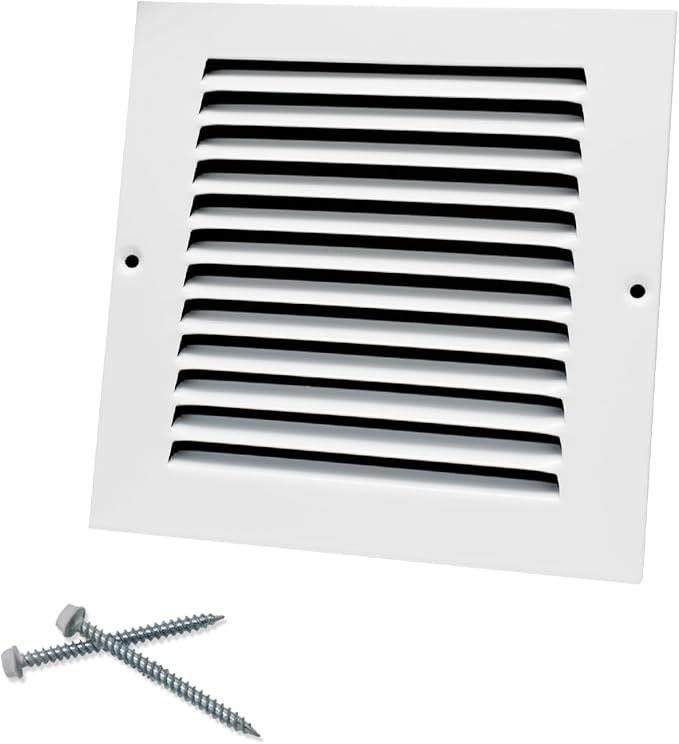 6"W x 6"H Steel Return Air Grille, Air Return Vent Cover by Howeall