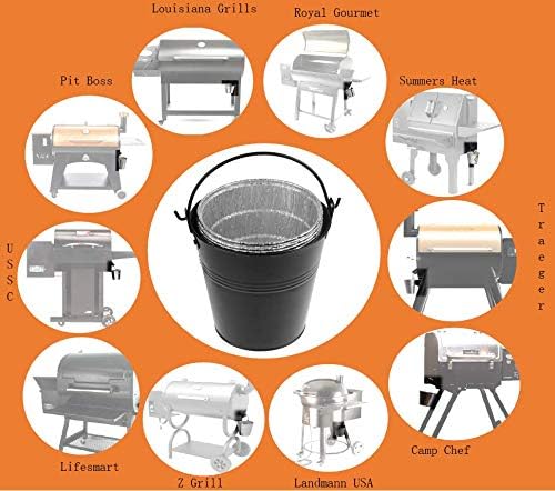 15-Pack Liners & Replacement Traeger HDW152 Drip Grease Bucket - Image 5