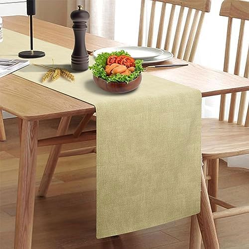 Wipeable Table Runner, Thick Farmhouse Dresser Runner, Rustic by Rinpon