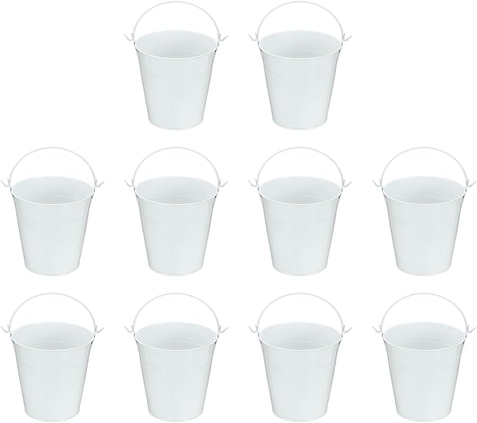 Small Metal Buckets, Mini Buckets by YELARXI