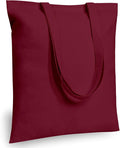 TOPDesign 24-Pack Economical 16"x15" Burgundy Cotton Tote Bags, Lightweight by TOPDesign