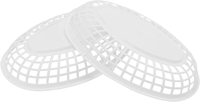 JAPCHET 70 Pack Fast Food Baskets, 9 x 6 Inch Oval Plastic Serving Baskets - Image 4