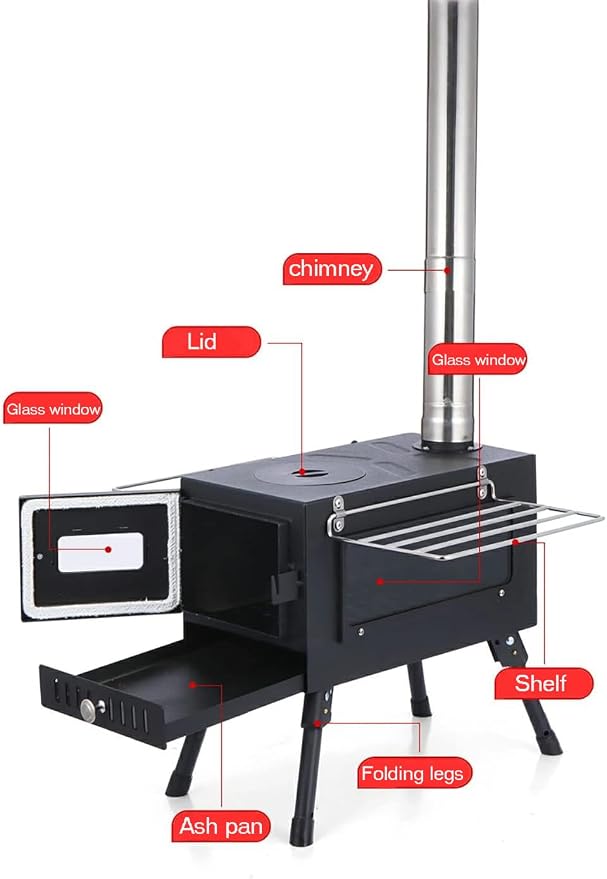Wood Burning Stove, Portable Tent Stove - Image 6