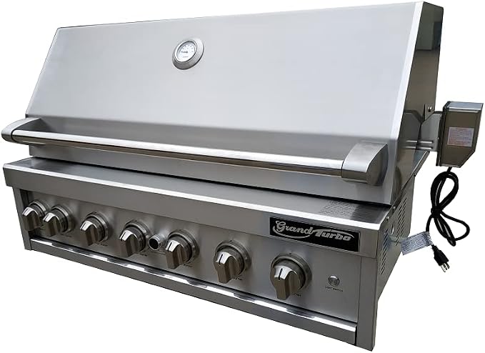 Barbeques Galore Grand Turbo 40-inch 6-Burner Built-in BBQ Gas Grill - Image 4