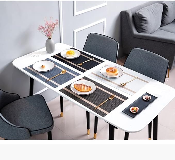 Luxurious Placemats Set of 4, Durable Table Mats Kitchen Plastic Washable - Image 7