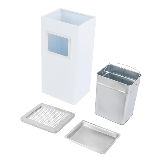 Trash Can with Lid Outdoor Indoor Stainless Steel Commercial Garbage Bin Waste - Image 6