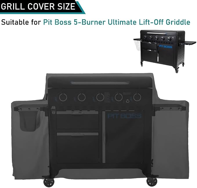 ZJYWSCH Cover for Pit Boss 5-Burner Ultimate Lift-Off Griddle Grill PB5BGD2 - Image 3