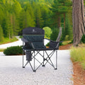 Folding Camping Chair, Green, Padded Oxford Fabric, 450 lb Support