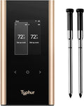 Typhur Sync Gold Wireless WiFi Meat Thermometer, 2 Slim Probes, 6 Sensors by Typhur