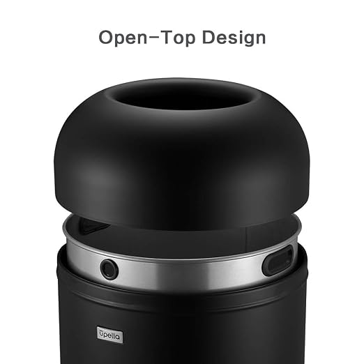 71 Liter / 18.8 Gallon Commercial Open Top Trash Can, Big Capacity, Brushed - Image 5