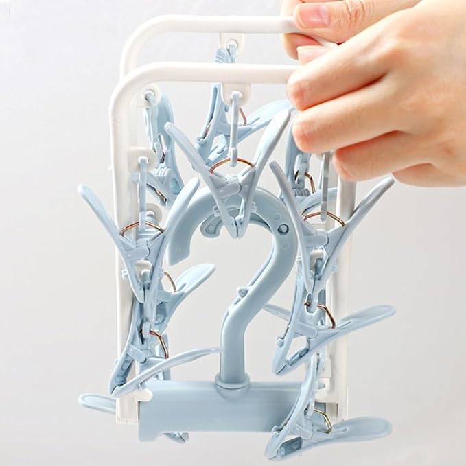 Clothes Drying Racks 2 Pack Small Folding Portable Underwear Hangers - Image 2