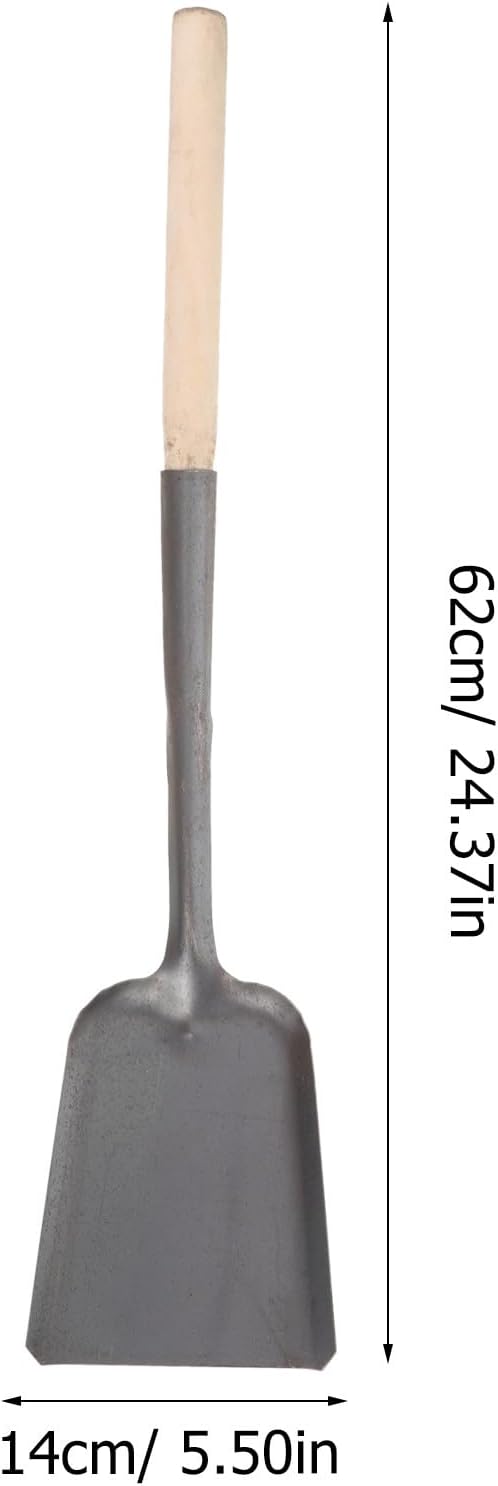 Garneck 2pcs Metal Ash Shovel Lightweight Portable Coal and Fireplace Scoop - Image 2