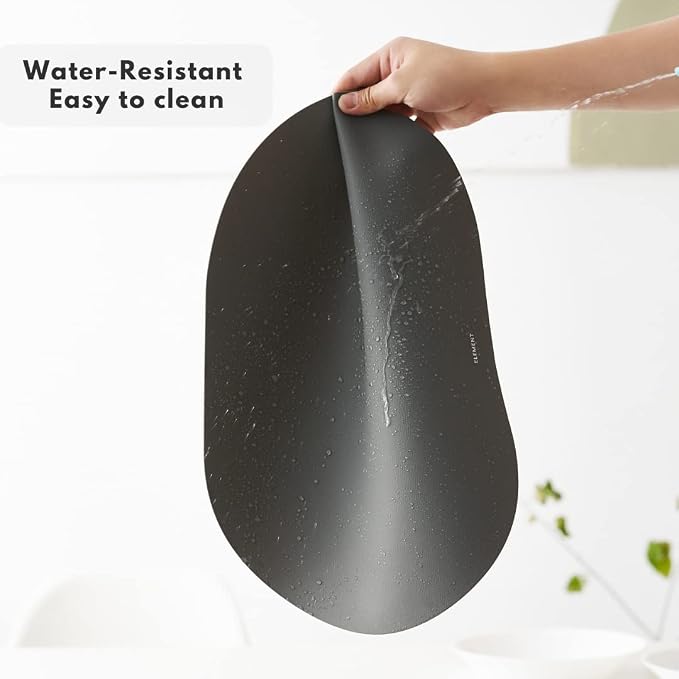 Mint Green Oval Silicone Placemats Set of 4 – Heat Resistant, Waterproof - Image 3