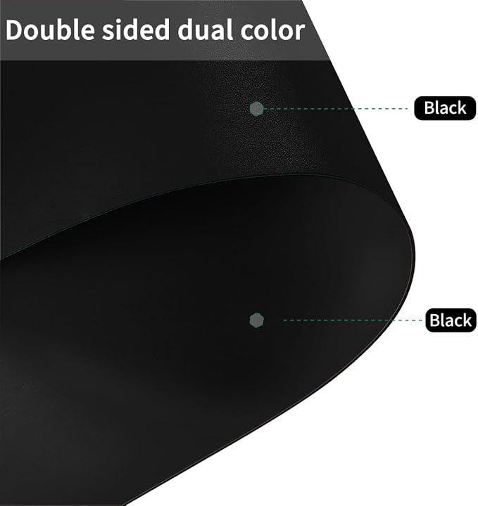 Leather Table Cover, 1.8mm Thick, 28x48 Inch Desk Cover, Large Desk Mat - Image 2