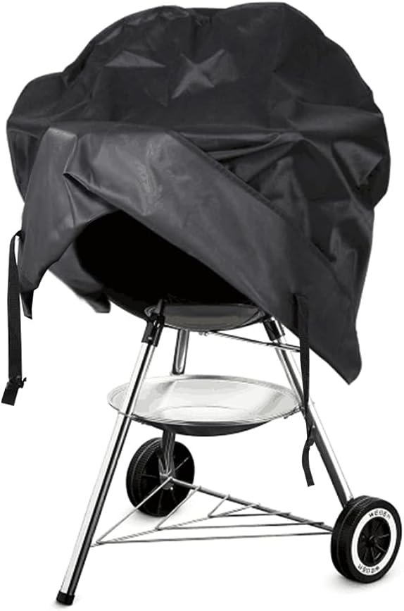 Grill Cover for Weber Round Grill Cover Water Proof Heavy Duty Outdoor Canvas by SlanArrow
