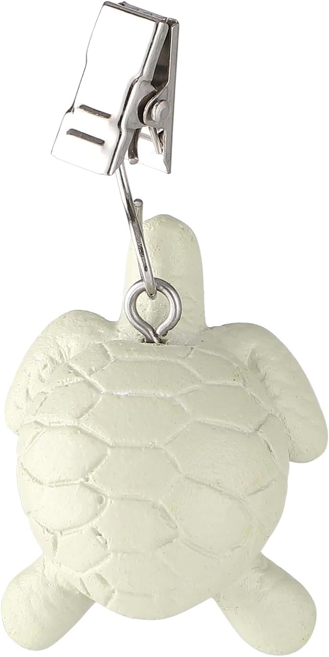 TwoFish Home Set of 4 Turtle Resin Table Cover Tablecloth Weights Clips Turtle - Image 6