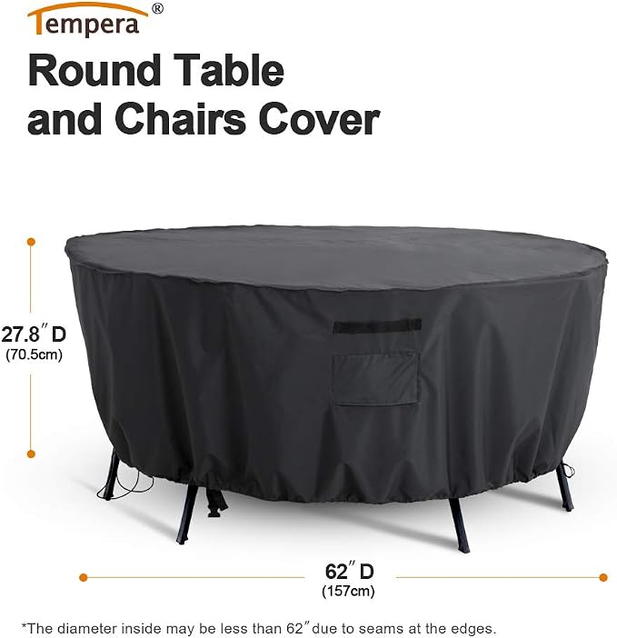 Tempera Round Patio Furniture Cover - Image 2