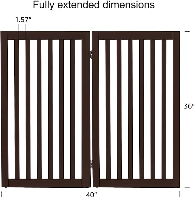 unipaws 36”H Free Standing Pet Gate - Image 5