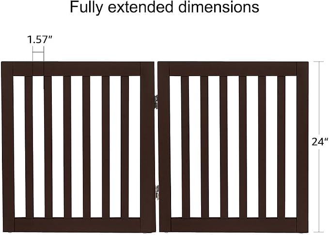 unipaws 24”H Free Standing Pet Gate - Image 5