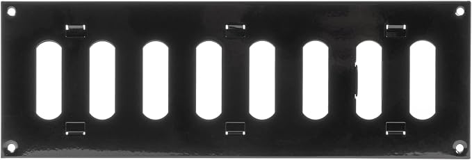 Repa Market 12" x 4" Inch Black Adjustable Air Vent Cover by RepaMarket