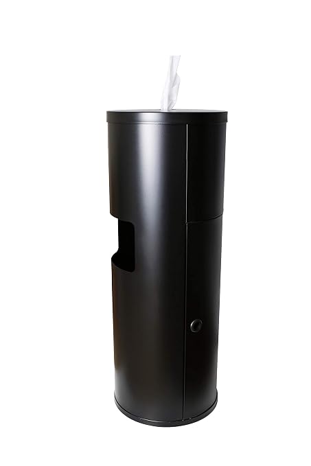 Black Stainless Steel Floor Stand Wipe Dispenser - Image 8