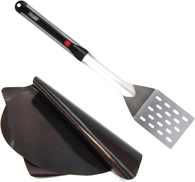 Grill Light Grill Spatula & Grilling Mats Gift Set | Restaurant Grade Stainless by Grillight