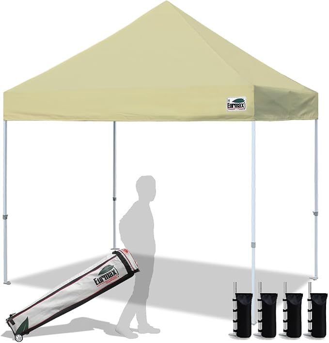 Eurmax USA 8'x8' Pop Up Canopy Tent Commercial Instant Canopies by Eurmax
