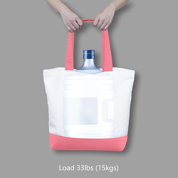TOPDesign 1-Pack Super Strong Large 12oz Cotton Canvas Tote Bag, Reusable - Image 6