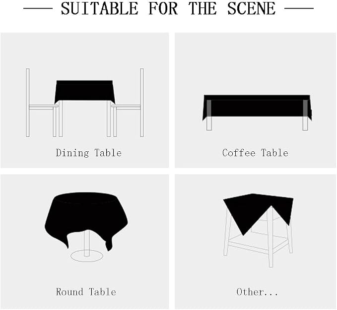 Pahajim Rustic Linen Tablecloth Cotton Rectangle Table Cloth - Image 7