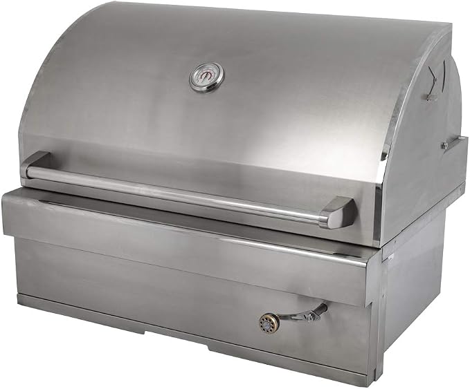 Turbo Charcoal 32 Inch Built-In Stainless Steel BBQ Grill - Image 2