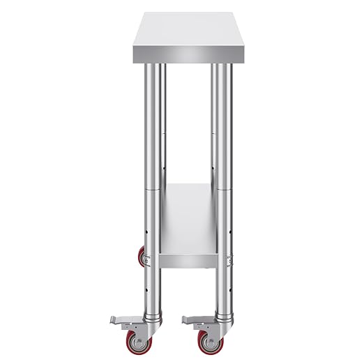 VEVOR Stainless Steel Work Table 30 x 12 x 34 Inch, 700 LBS Load Capacity - Image 11