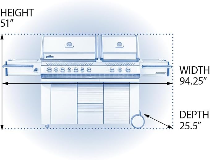 Napoleon PRO825RSBINSS-3 Prestige PRO 825 RSBI Natural Gas Grill, sq.in. + - Image 2