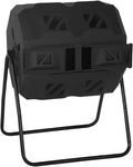 FDW Outdoor Compost Bin, 43 Gallon Dual Chamber Tumbling Composting Bin by FDW
