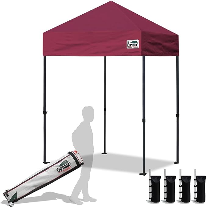 Eurmax USA 5'x5' Pop Up Canopy Tent Commercial Instant Canopies by Eurmax