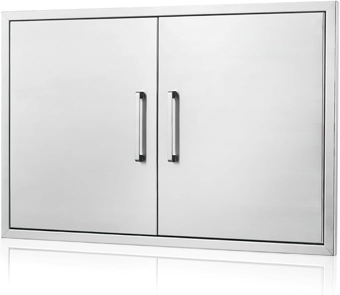 Outdoor Kitchen Door, Stainless Steel BBQ Double Door, Available by ATATOD