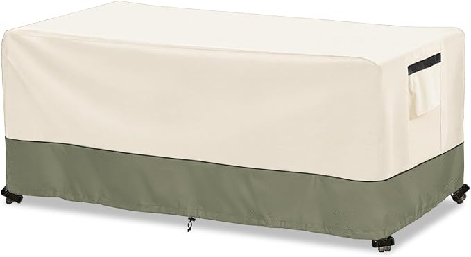 Outdoor Coffee Table Cover 42 W x 26 D x 16 H Inches, 600D Heavy Duty by Owlcover
