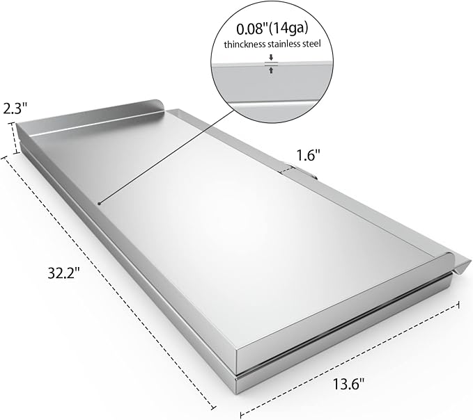 Stanbroil Cast Stainless Steel Replacement Cooking Griddle - Image 2